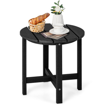 18 Inch Round Weather-Resistant Adirondack Side Table