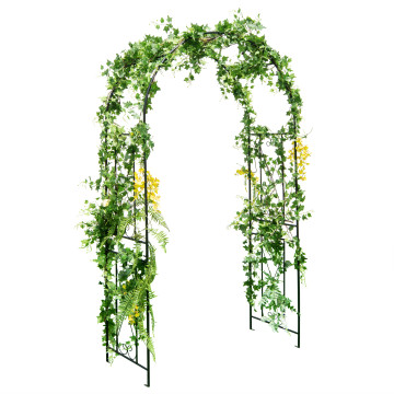7.2 Feet Garden Decoration Climbing Plants Arch - Costway