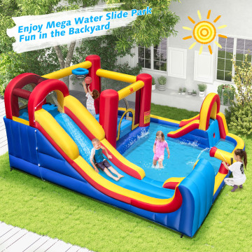 7 in 1 Giant Waterslide Park (with 735W Blower)