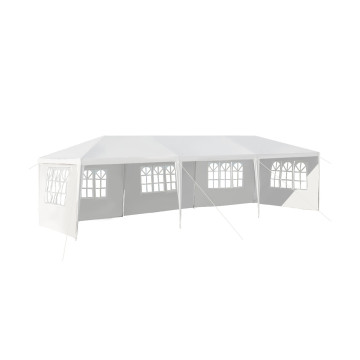 10 x 30 Feet Canopy Tent with 5 Removable Sidewalls for Party Wedding