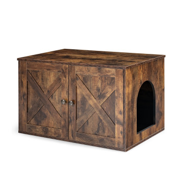Wooden Hidden Cabinet Cat Furniture with Divider