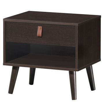 Nightstand Bedroom Table with Drawer Storage Shelf
