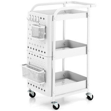 3-Tier with DIY Pegboard Baskets