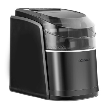 Countertop Ice Maker 26.5lbs/Day with Self-Cleaning Function and Flip Lid