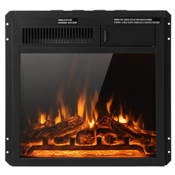 18/22.5 Inch Electric Fireplace Insert with 7-Level Adjustable Flame Brightness