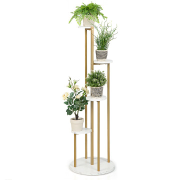 4-Tier 48.5 Inch Metal Plant Stand
