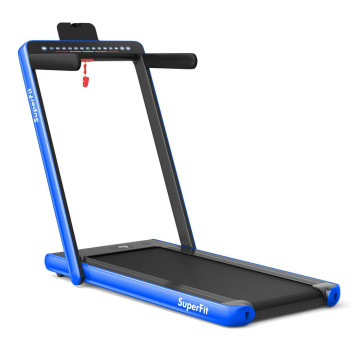 2.25 HP 2-in-1 Folding Treadmill with Dual Display and App Control