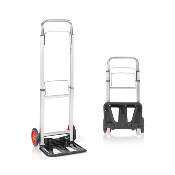 Portable Folding Hand Truck with Telescopic Handle and Wheels