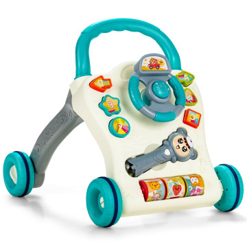 Baby Walker Sit-to-Stand Learning Walker with Projection Music Wand