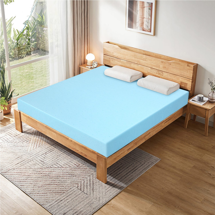 3 Inch Gel-Infused Cooling Bed Topper for All-Night Comfy-75 x 54 inchCostway Gallery View 1 of 9
