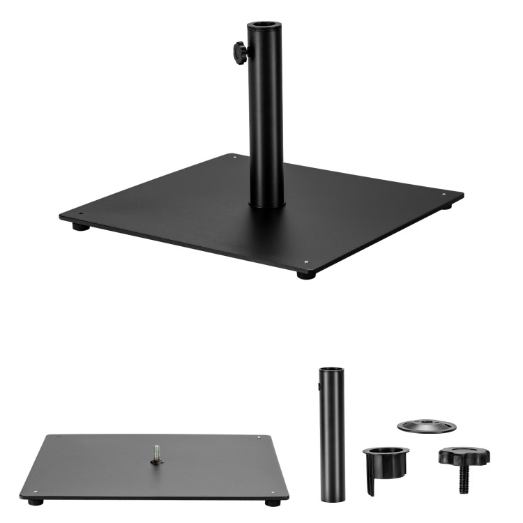 Steel Heavy Duty Patio Market Umbrella Base with 3 Adapters for BackyardCostway Gallery View 8 of 10