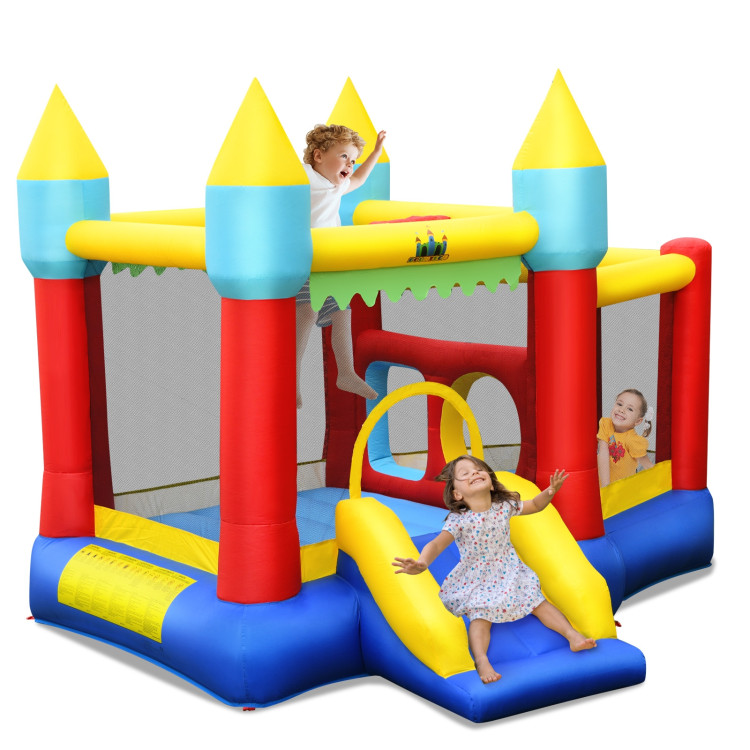Inflatable Bounce Slide Jumping Castle Without BlowerCostway Gallery View 1 of 8