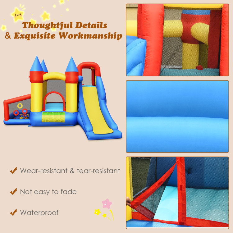 Inflatable Bounce House with Basketball Rim and 780W BlowerCostway Gallery View 8 of 11