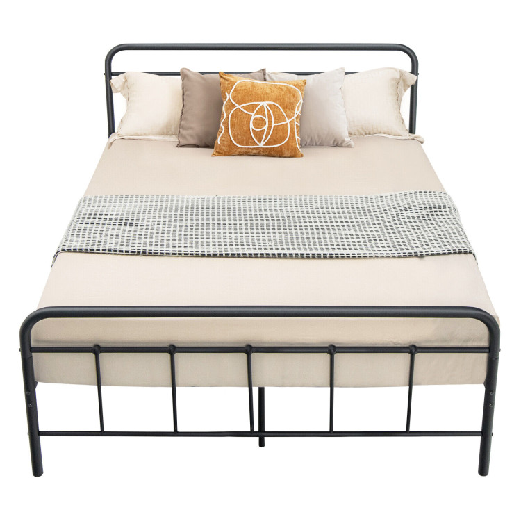 Heavy Duty Metal Platform Bed Frame with Headboard-Full SizeCostway Gallery View 8 of 10