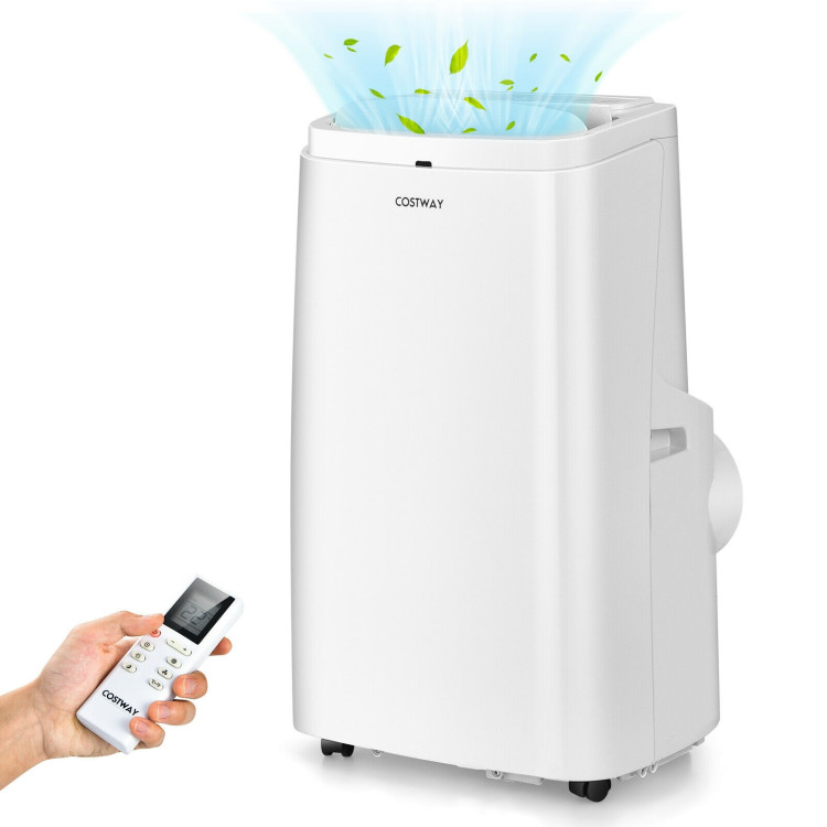 9000BTU 3-in-1 Portable Air Conditioner with Remote-WhiteCostway Gallery View 6 of 11