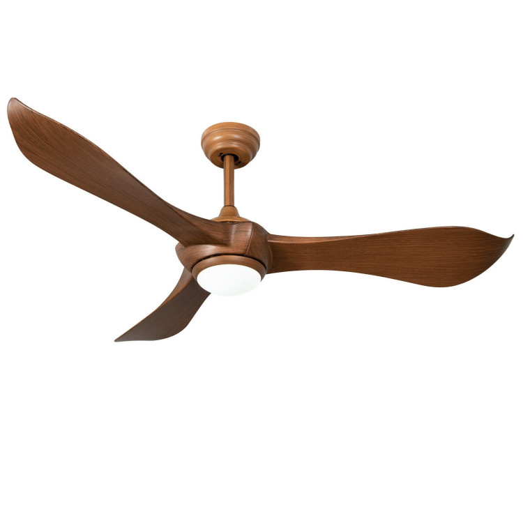 52 Inch Ceiling Fan with Light Reversible DC MotorCostway Gallery View 1 of 10