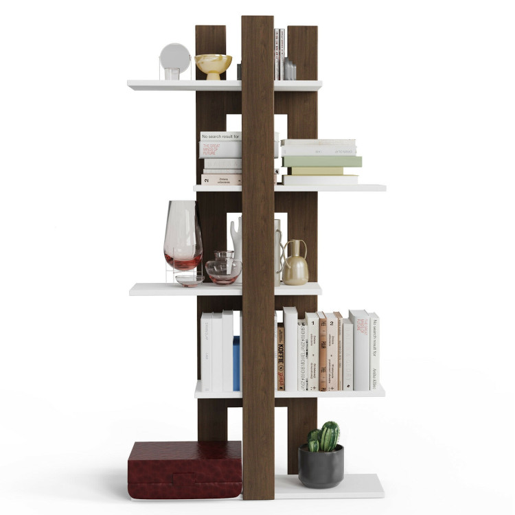 5-Tier Freestanding Bookshelf with Anti-Toppling DeviceCostway Gallery View 8 of 11