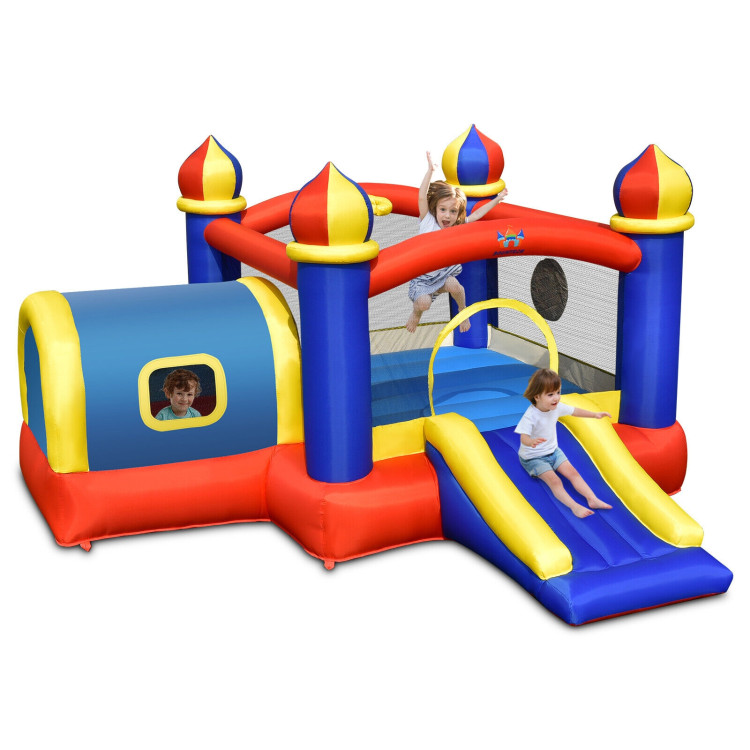 Inflatable Castle Kids Bounce House with Slide JumpingCostway Gallery View 1 of 10