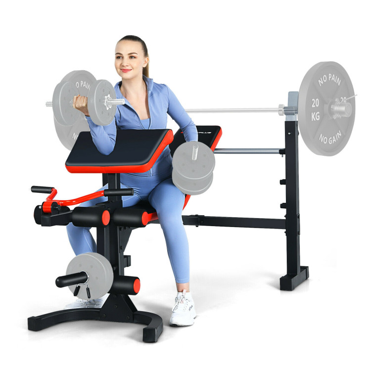 Adjustable Olympic Weight Bench for Full-body Workout and Strength TrainingCostway Gallery View 7 of 10