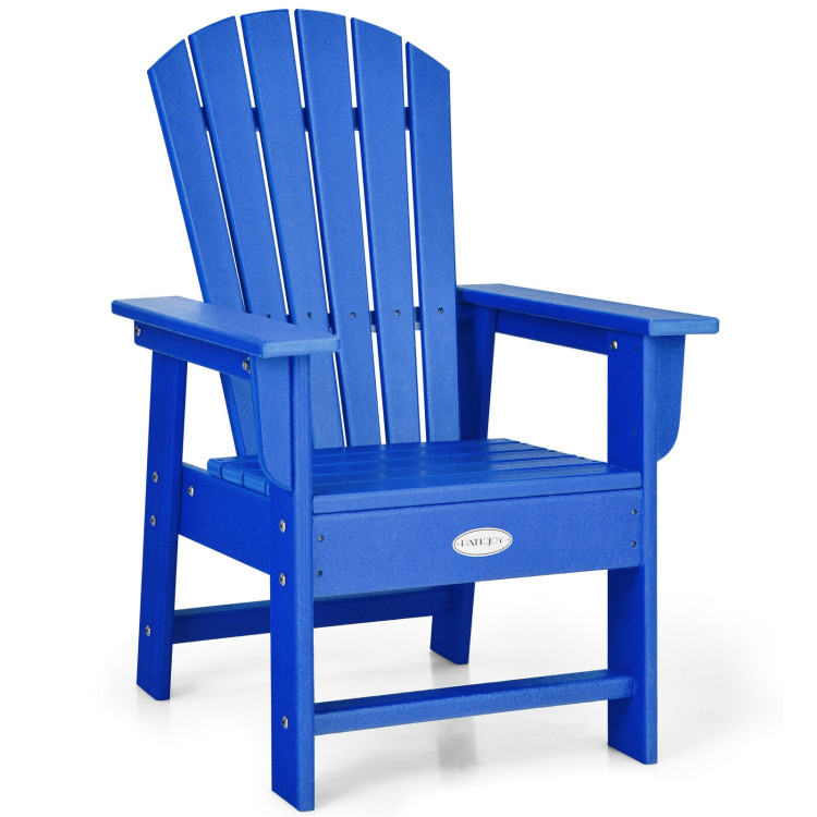 Patio Kids' Adirondack Chair with Ergonomic Backrest-BlueCostway Gallery View 1 of 8