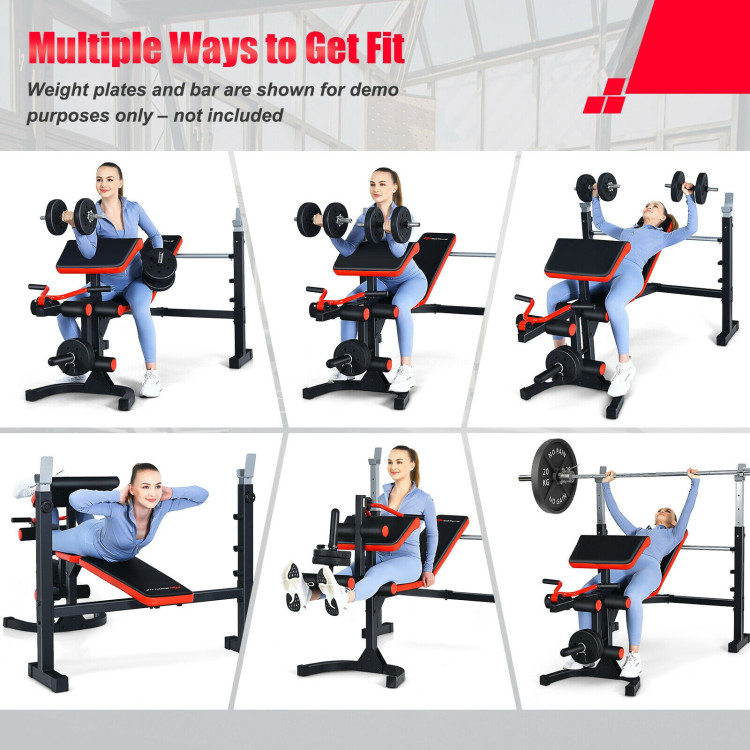 Adjustable Olympic Weight Bench for Full-body Workout and Strength TrainingCostway Gallery View 5 of 10