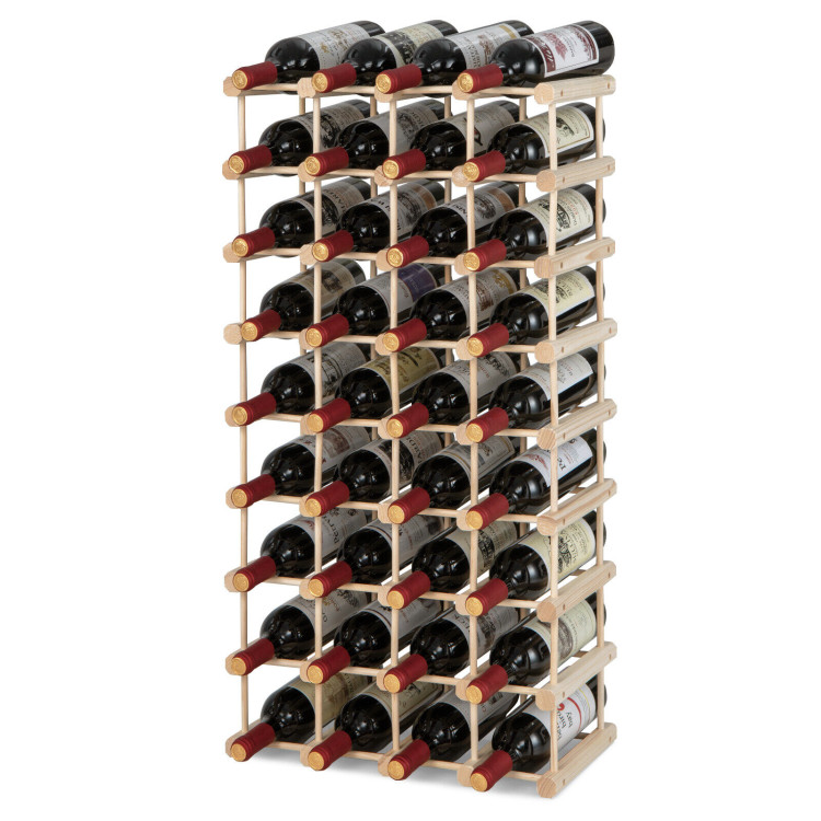 36-Bottle Wooden Wine Rack for Wine CellarCostway Gallery View 4 of 11