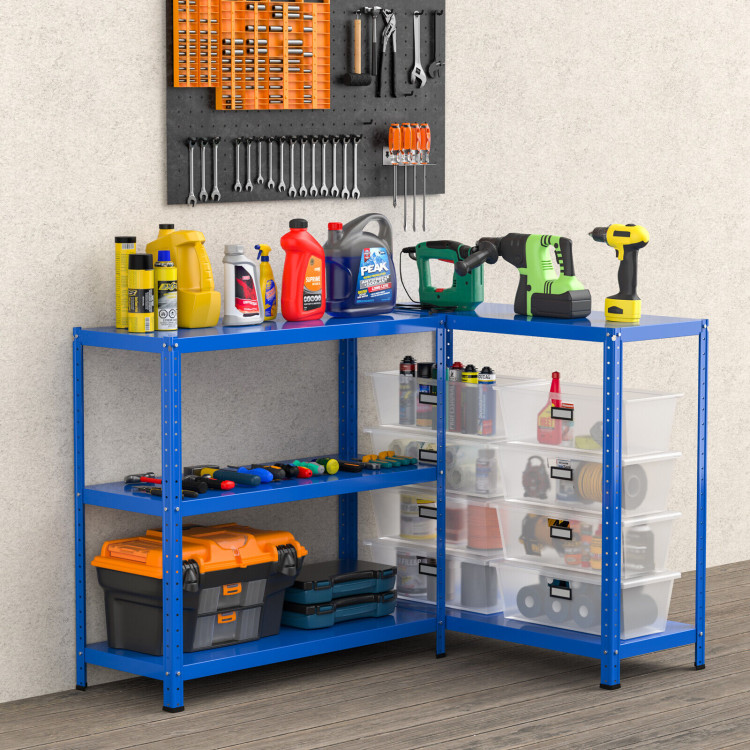 5-Tier Metal Utility Storage Rack for Free Combination-BlueCostway Gallery View 3 of 12