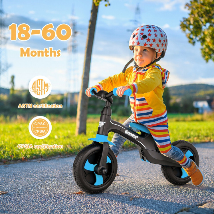 5-in-1 Multifunctional Kids Bike with Detachable Push Handle-BlueCostway Gallery View 3 of 10