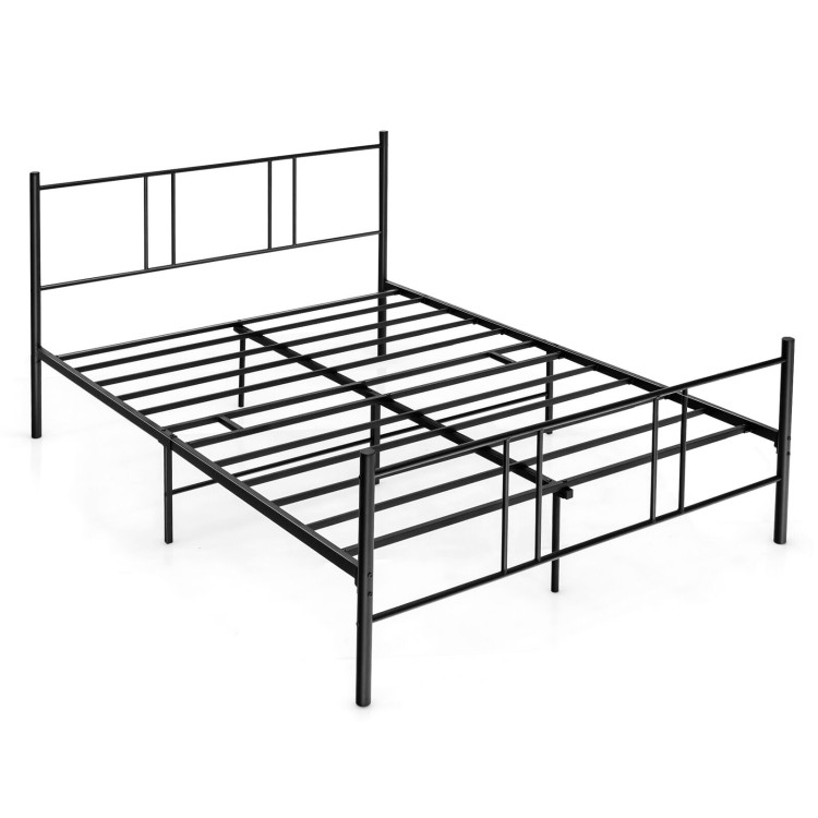 Full/Queen Size Platform Bed Frame with High Headboard-Full SizeCostway Gallery View 10 of 12