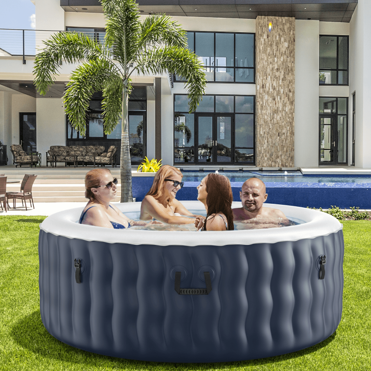 Inflatable　Jets　Costway　Massage　Bubble　Tub　with　Spa　108　Person　Hot