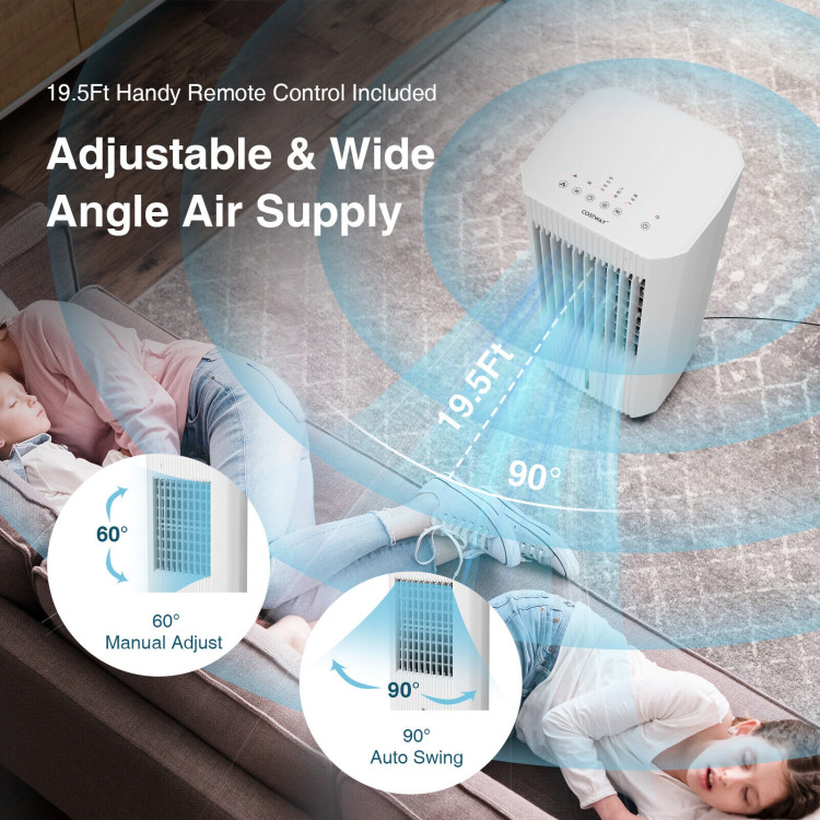 3-in-1 Evaporative Air Cooler with 3 Modes-WhiteCostway Gallery View 7 of 10