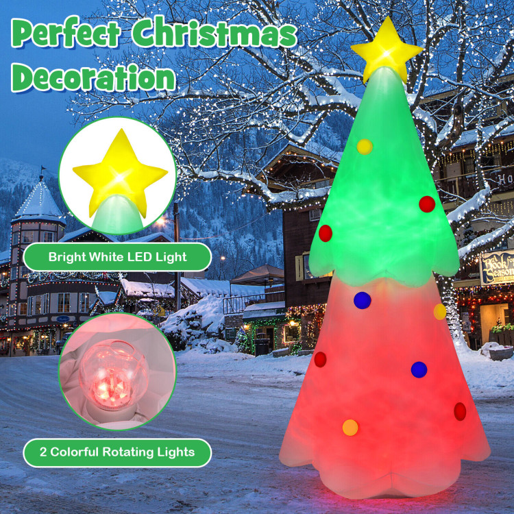 6.2 Feet Inflatable Christmas Tree with Topper Star and LightsCostway Gallery View 5 of 10