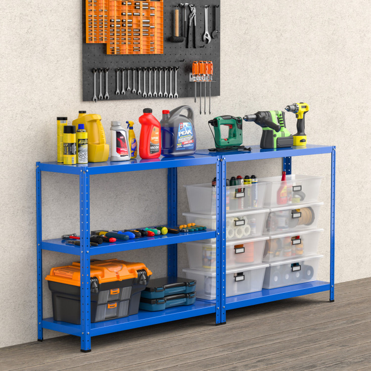 5-Tier Metal Utility Storage Rack for Free Combination-BlueCostway Gallery View 6 of 12