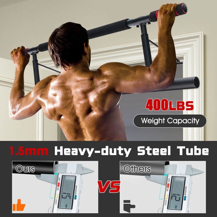 Pull-up Bar for Doorway No Screw for Foldable Strength TrainingCostway Gallery View 3 of 12
