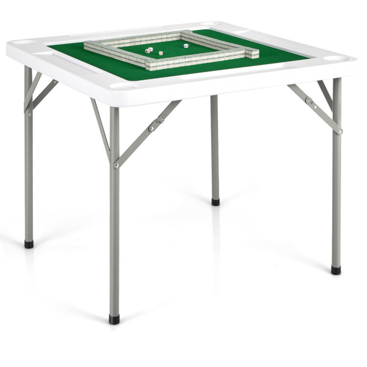 4-Player Mahjong Game Table with Iron FrameCostway Gallery View 7 of 10