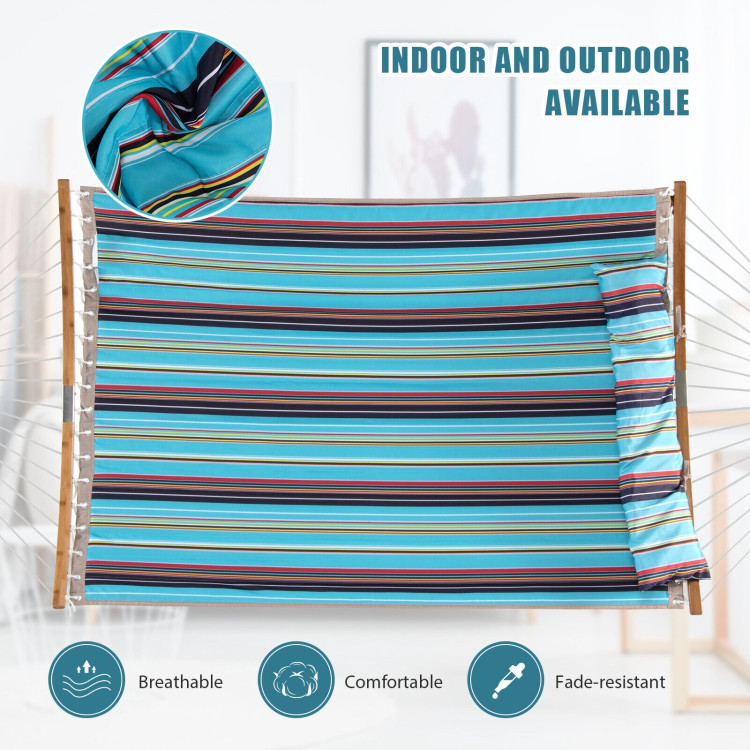 Outdoor Hammock with Detachable Pillow-BlueCostway Gallery View 2 of 9
