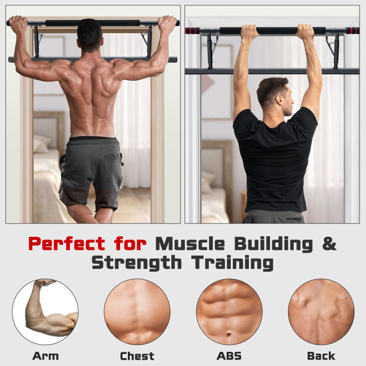 Pull-up Bar for Doorway No Screw for Foldable Strength TrainingCostway Gallery View 9 of 12