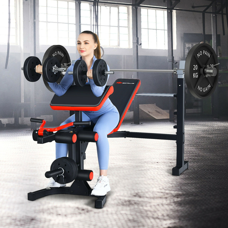 Adjustable Olympic Weight Bench for Full-body Workout and Strength TrainingCostway Gallery View 2 of 10
