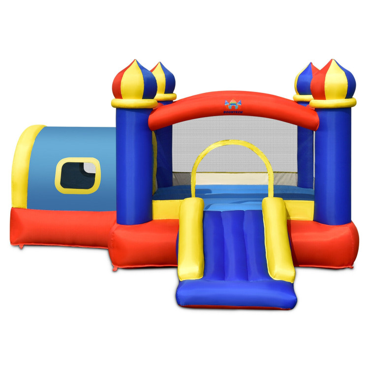 Inflatable Castle Kids Bounce House with Slide JumpingCostway Gallery View 7 of 10