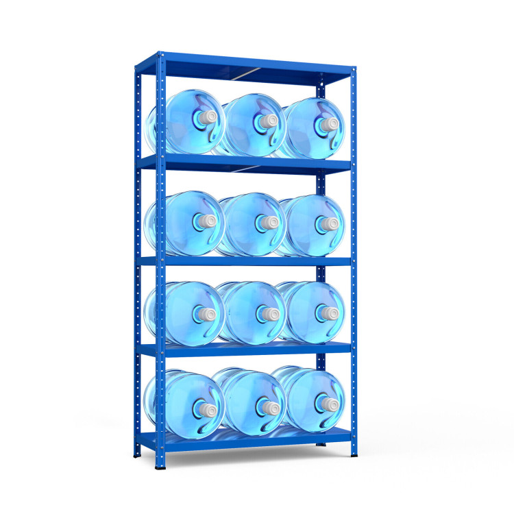 5-Tier Metal Utility Storage Rack for Free Combination-BlueCostway Gallery View 11 of 12