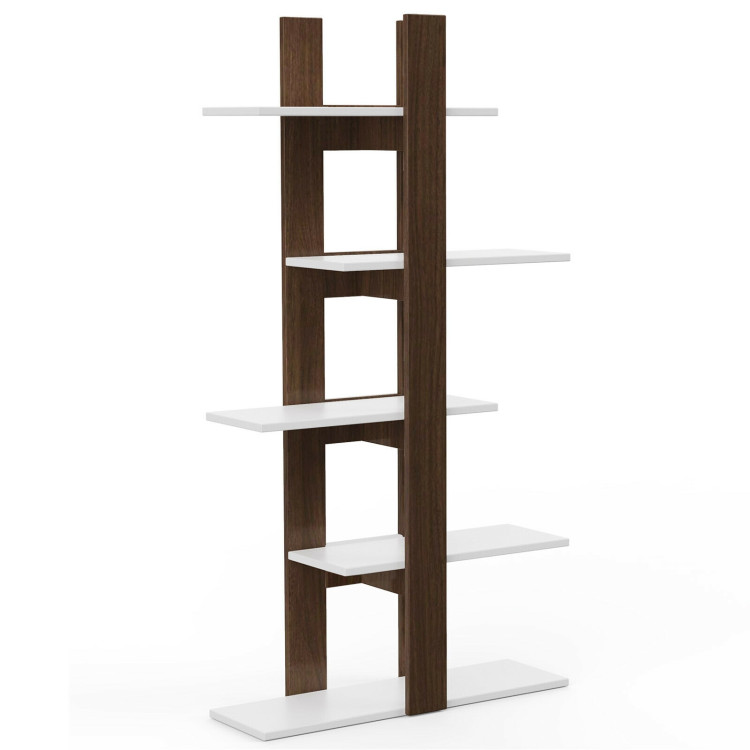 5-Tier Freestanding Bookshelf with Anti-Toppling DeviceCostway Gallery View 1 of 11