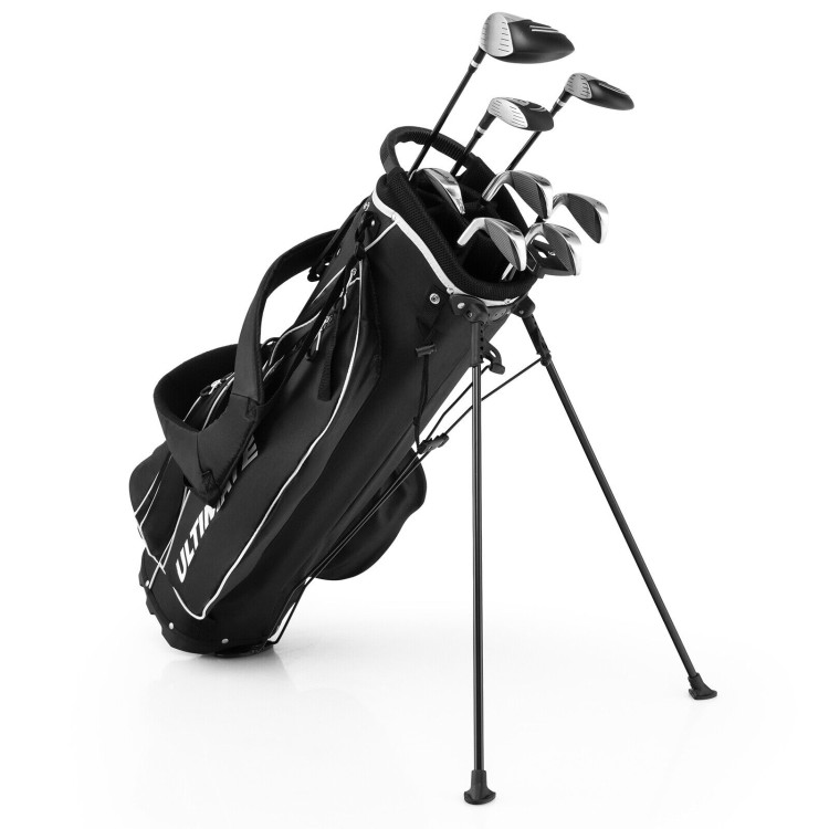 Men’s Profile Complete Golf Club Package Set Includes 10 Pieces-BlackCostway Gallery View 9 of 12