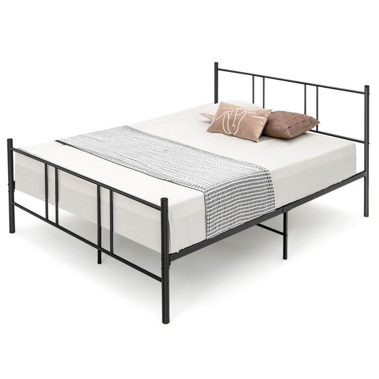 Full/Queen Size Platform Bed Frame with High Headboard-Full SizeCostway Gallery View 8 of 12