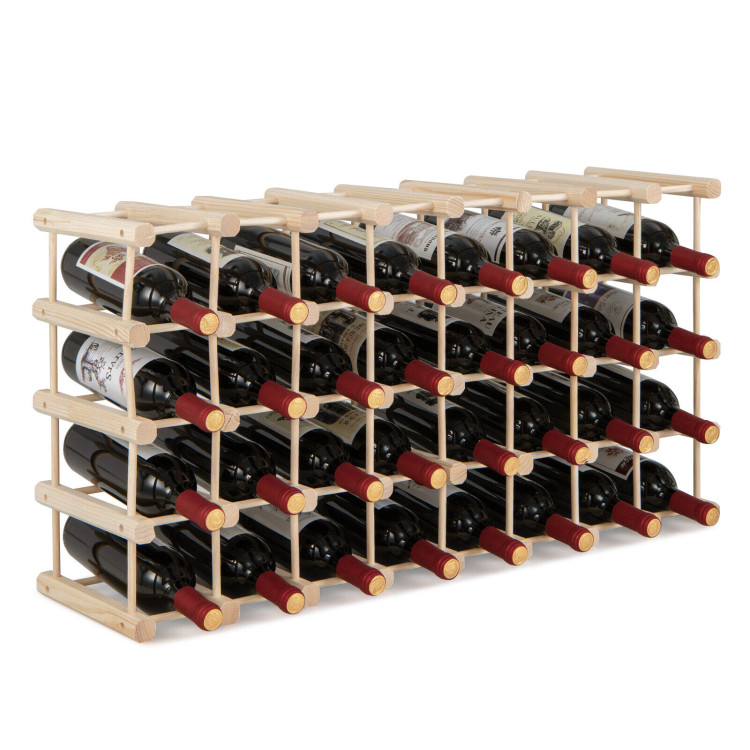 36-Bottle Wooden Wine Rack for Wine CellarCostway Gallery View 1 of 11