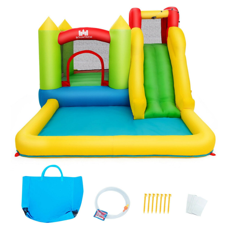 Inflatable Bounce House Water Slide Jump Bouncer without BlowerCostway Gallery View 7 of 11
