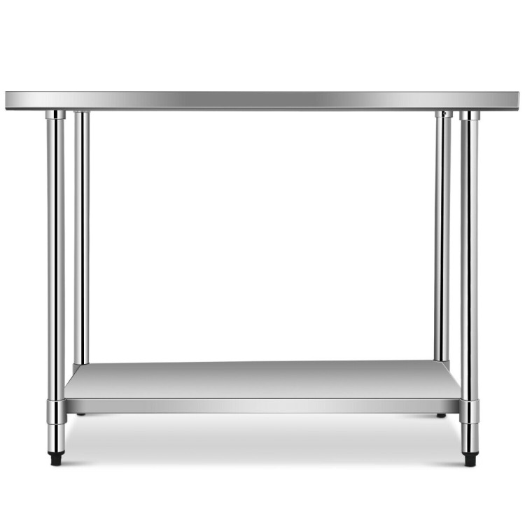 30 x 48 Inch Stainless Steel Food Preparation Kitchen TableCostway Gallery View 6 of 11