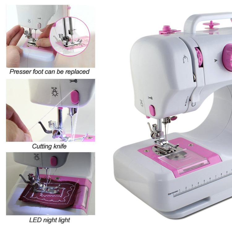 Free-Arm Crafting Mending Sewing Machine with 12 Built-in StitchedCostway Gallery View 8 of 19