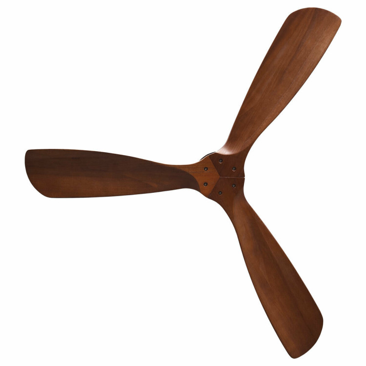 52 Inch Modern Brushed Nickel Finish Ceiling Fan with Remote ControlCostway Gallery View 10 of 12