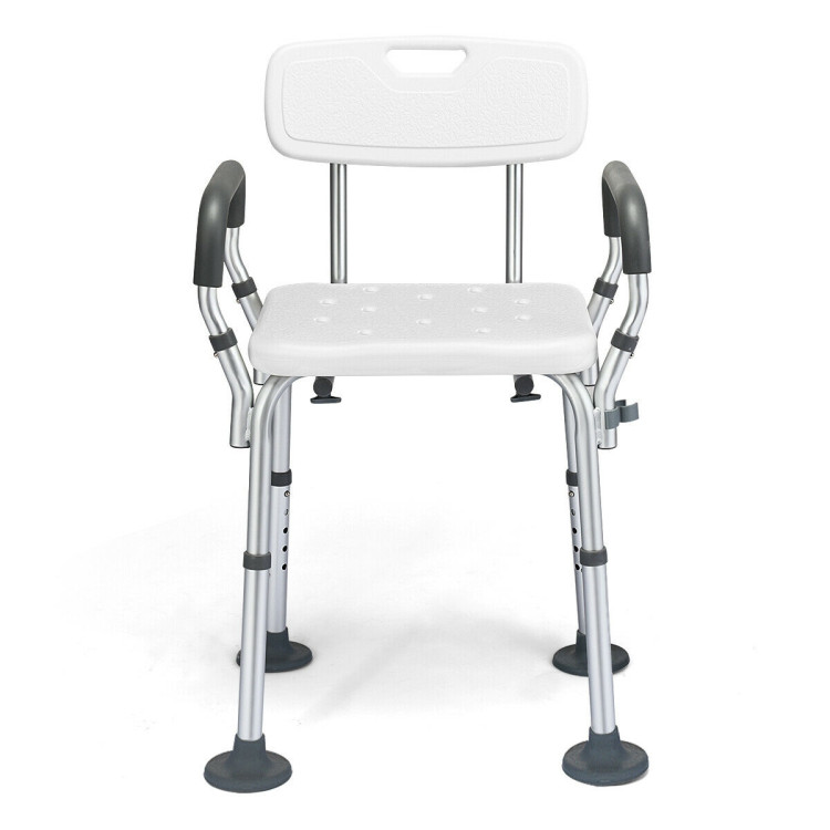 Shower Chair Spa Bathtub with Removable Armrests and BackCostway Gallery View 6 of 10