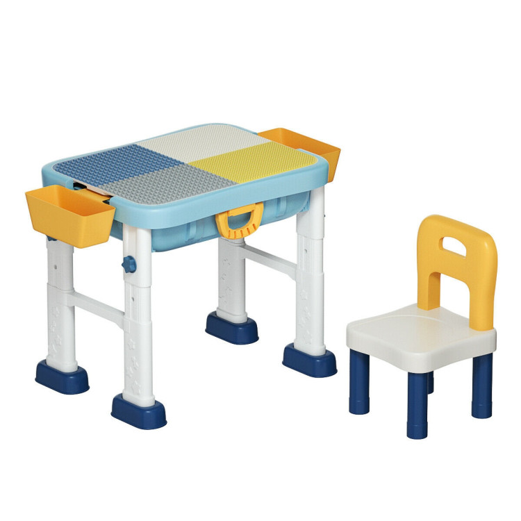 6-in-1 Kids Activity Table Set with ChairCostway Gallery View 1 of 11
